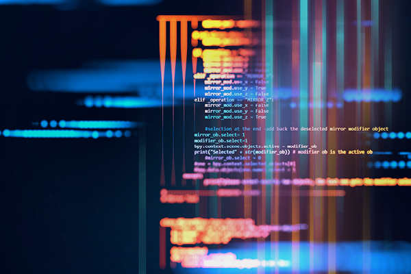 Abstract image of computer code