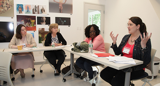 group conversation at the local global learning institute