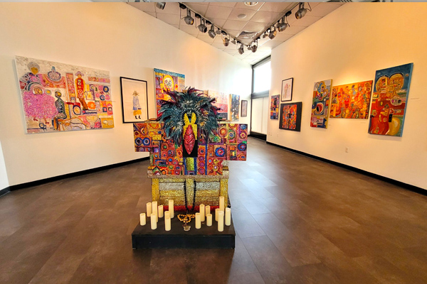 inside the BHCC art gallery