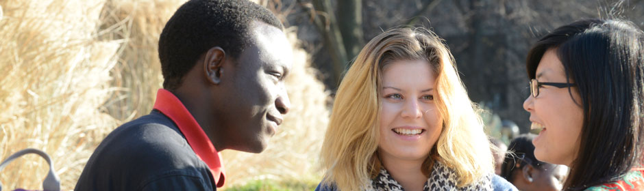 BHCC students talking outside