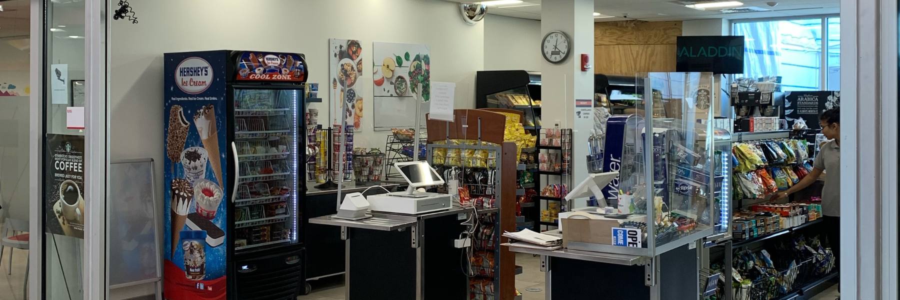 The Central Café located on the second floor in the B-Building on the Charlestown campus, adjacent to Student Central