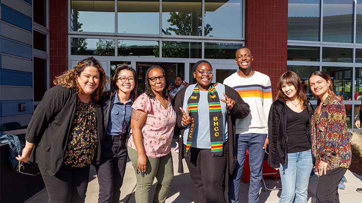 HOPE students and staff posing