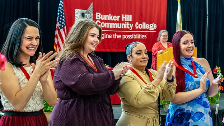 nursing graduates posing