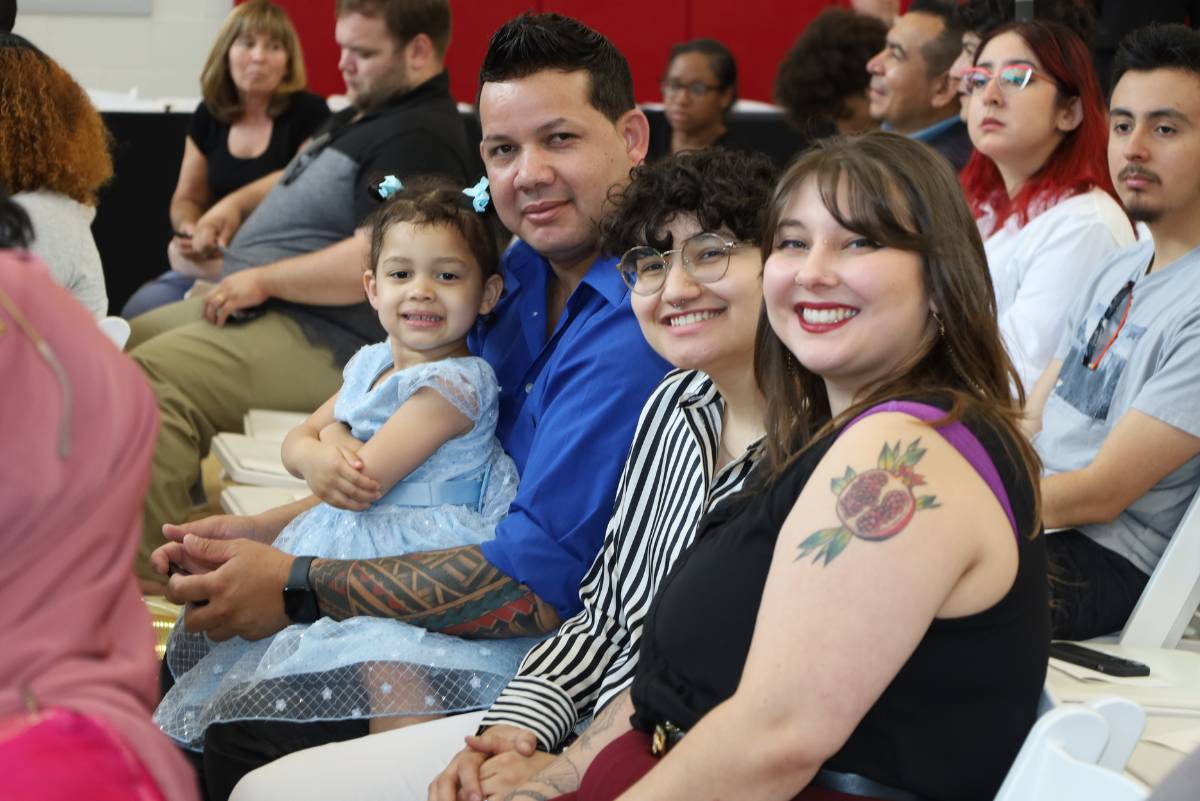 Families at event