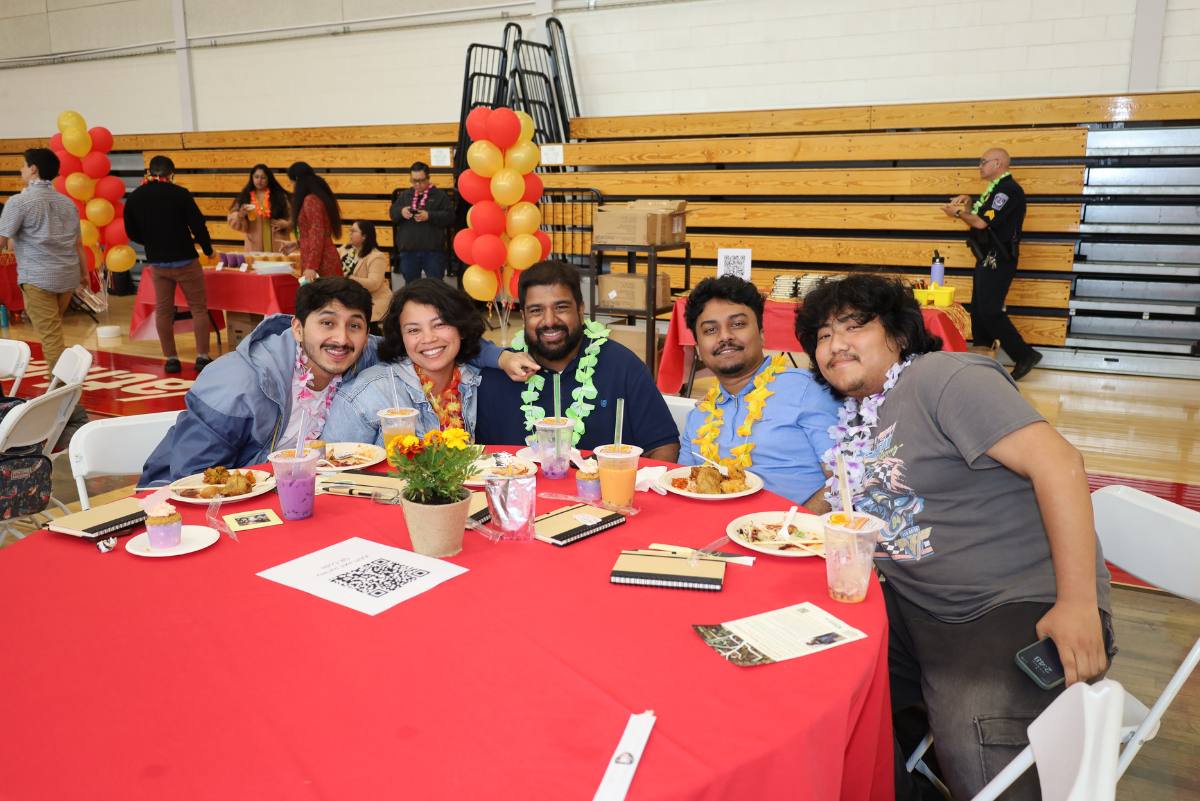 Group sitting at the celebration