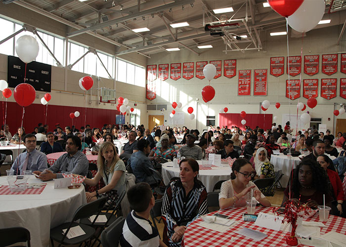 the crowd at the dual enrollment celebration