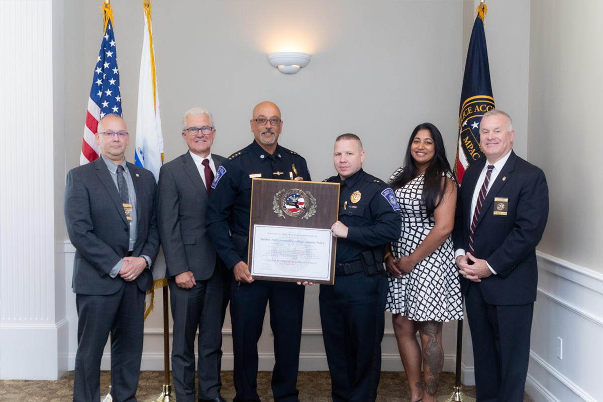 BHCC PD and officials at accredidation ceremony