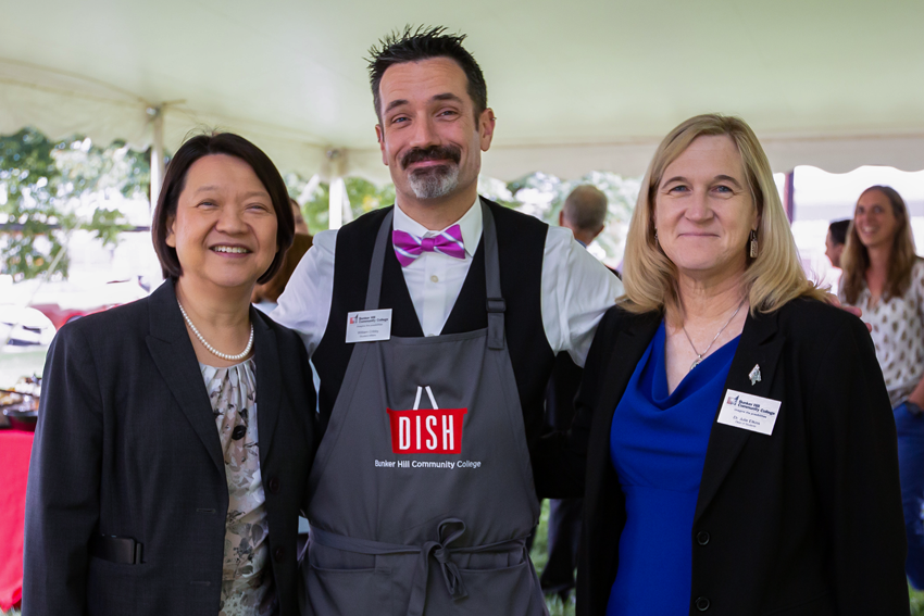 President Pam posing with DISH staffs