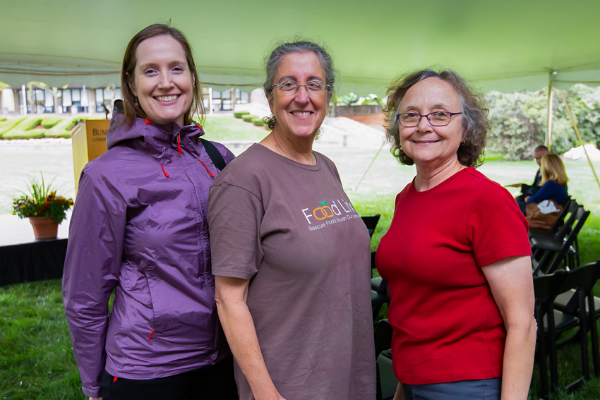 Three women  posing