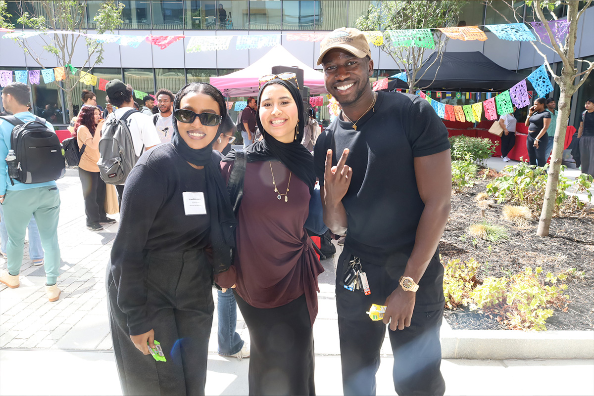 students at the event