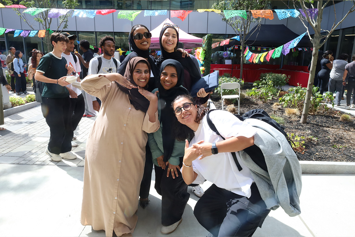 students at the event