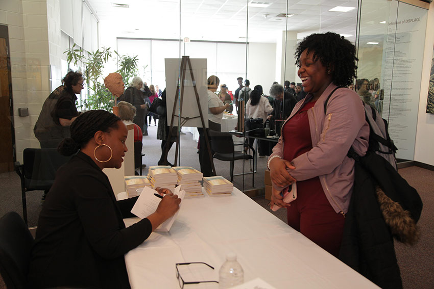 Edwidge Danticat meeting students