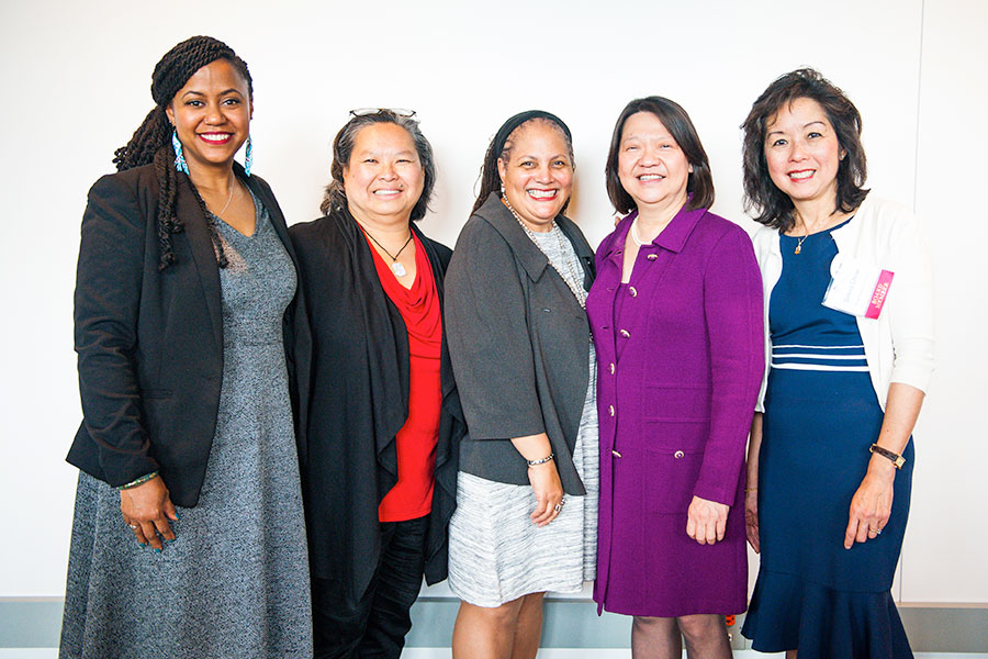 Pam Eddinger, Nuri Chandler Smith and guests at Pao Center