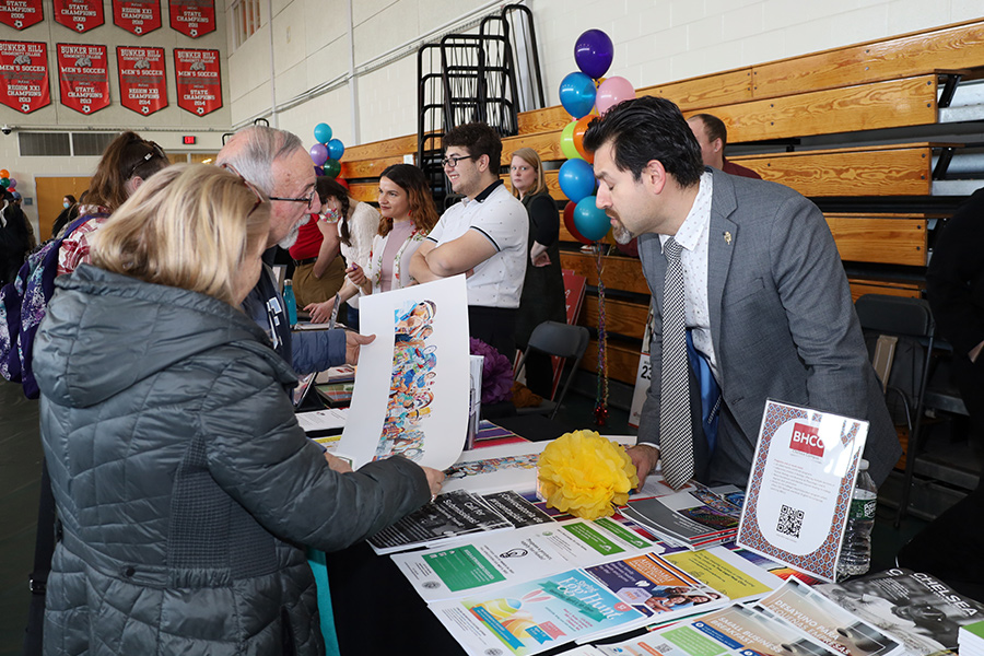 people at the pathways fiesta event