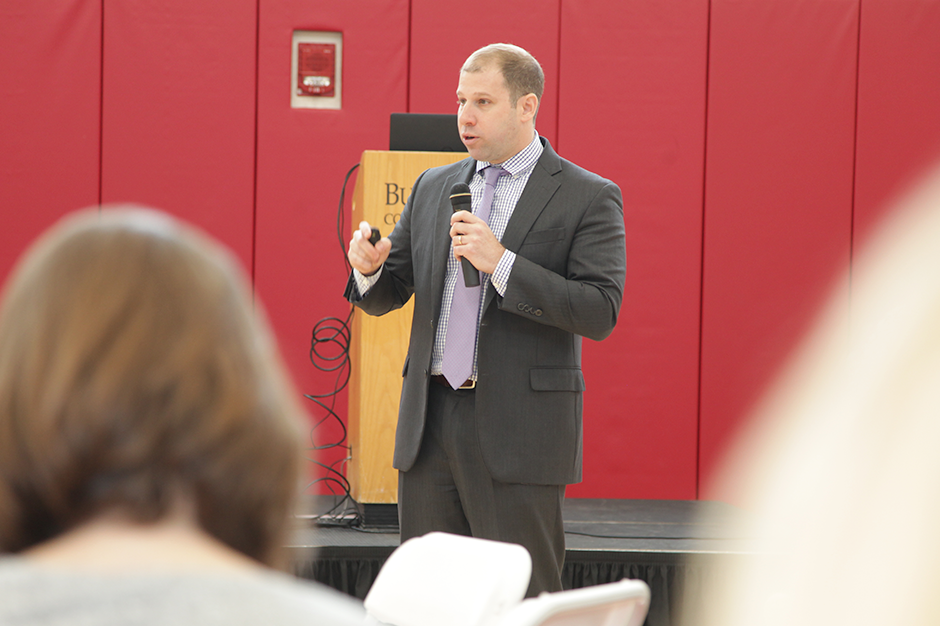 male speaker at the Serving Undocumented Students Summit