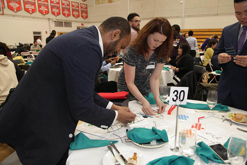 Alumni at the STEM Alumni Dinner April 5, 2018