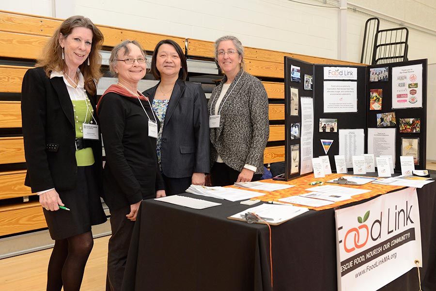 participants at voices of hunger event tables