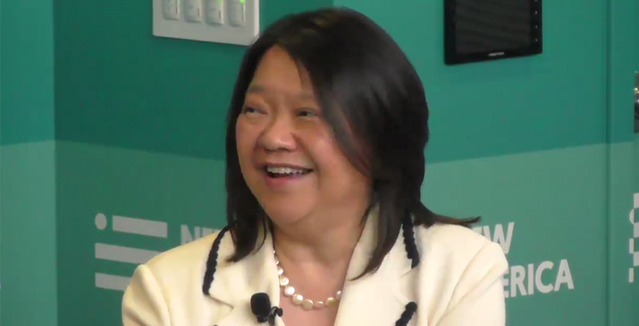Close-up on Pam Eddinger on the Washington Monthly panel
