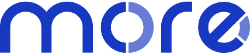 Blue letter MORE