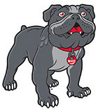 BHCC Bulldog mascot