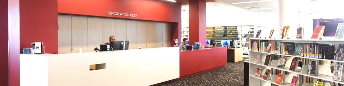 Library course reserve desk