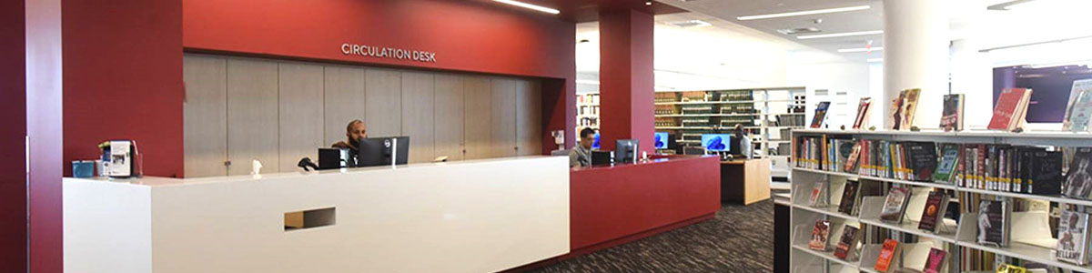 Library Course reserves desk