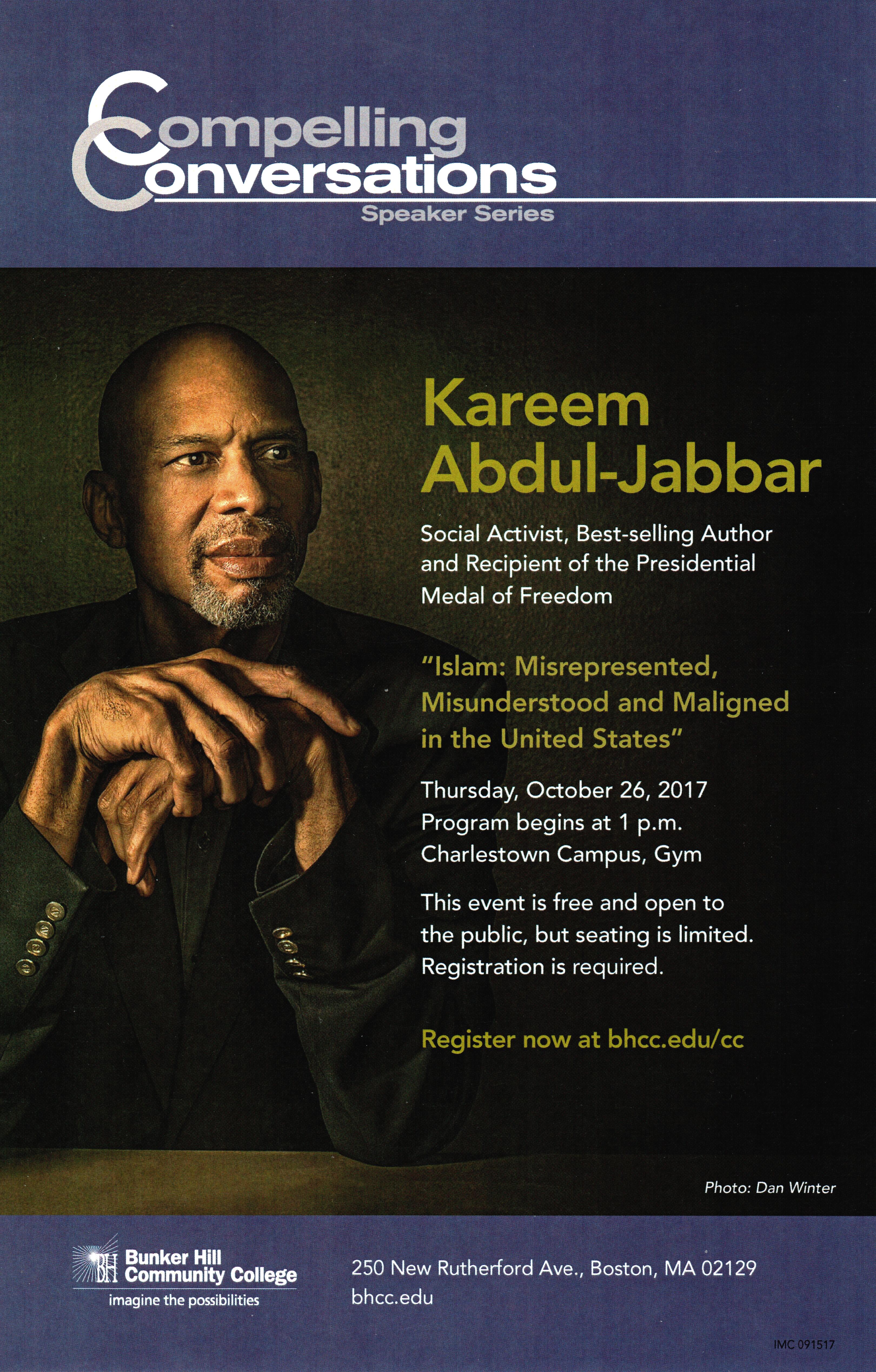 Kareem_Abdul-Jabbar17.jpg - Kareem Abdul-Jabbar October 26, 2017 Compelling Conversations event flyer