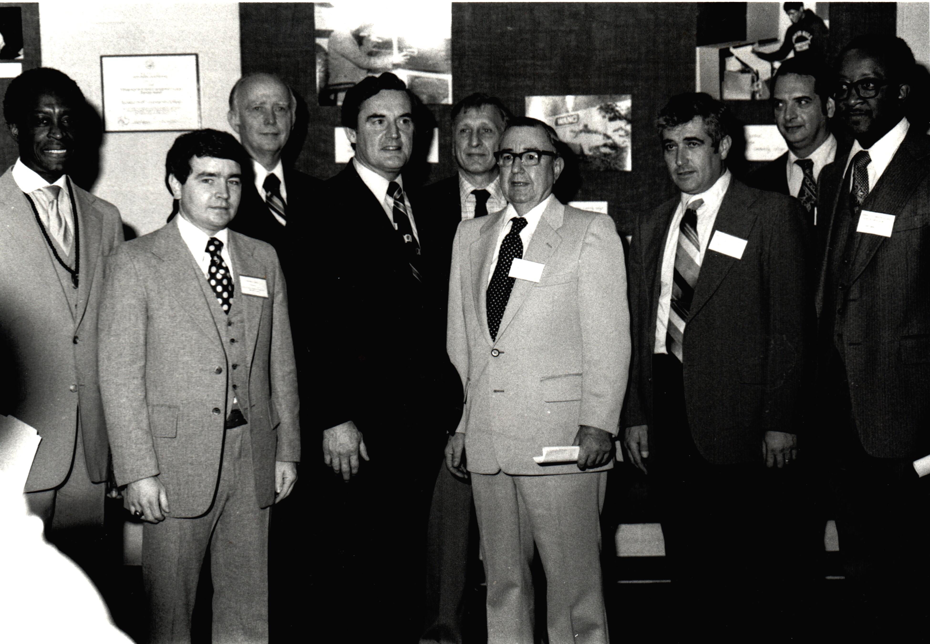 Gov.King80s.jpg - Massachusetts Governor Edward king with BHCC President Shively