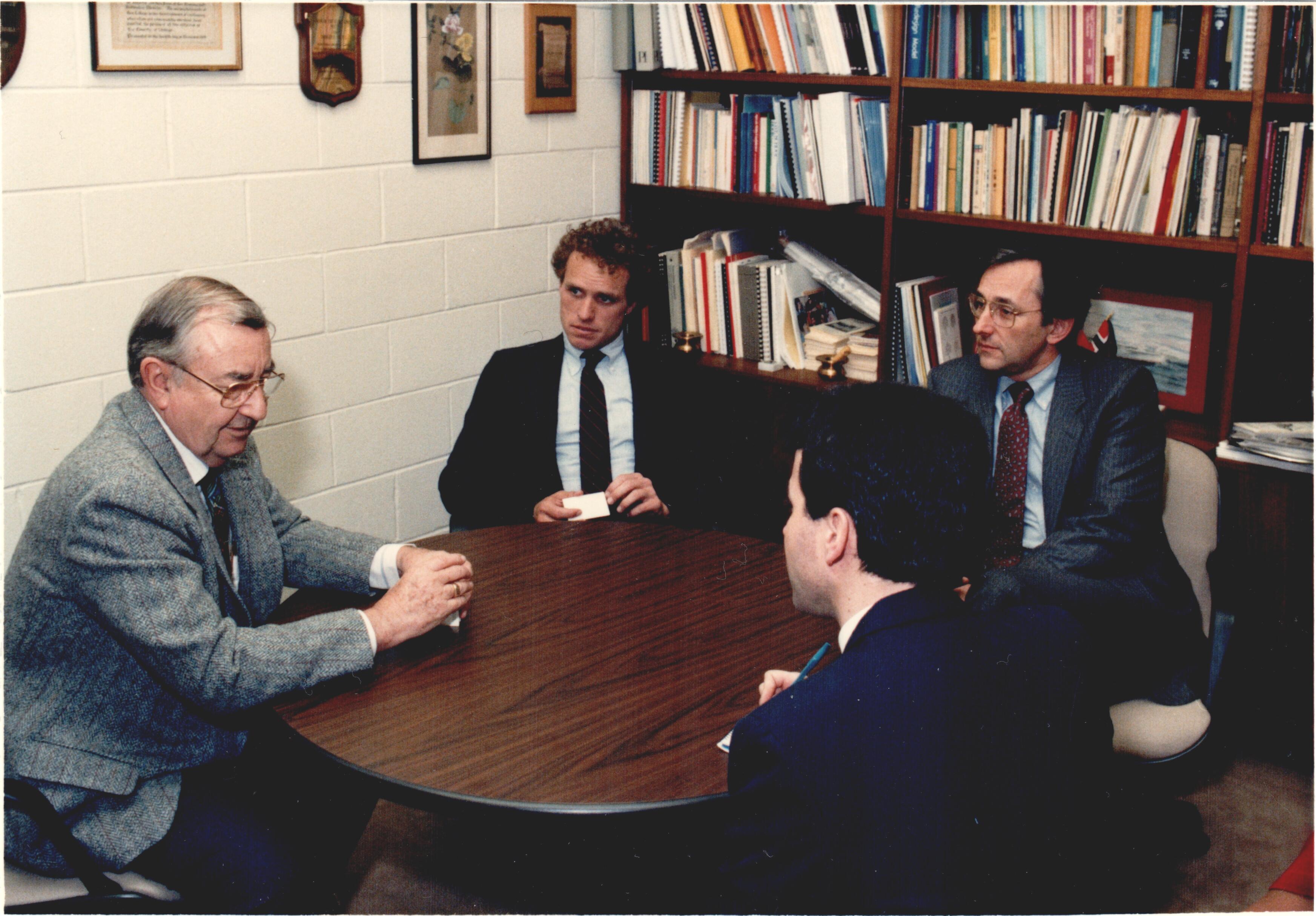 joe_kennedy_with_shively.jpg - President Shively talking with Representative Joseph Kennedy II