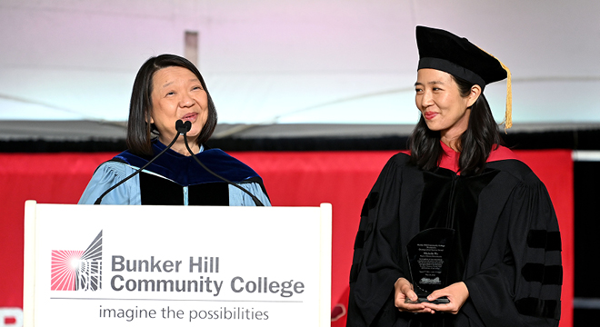 President Eddinger and Mayor Wu