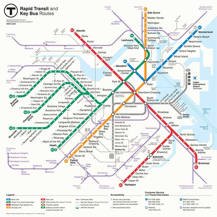 MBTA Map 700 x 700