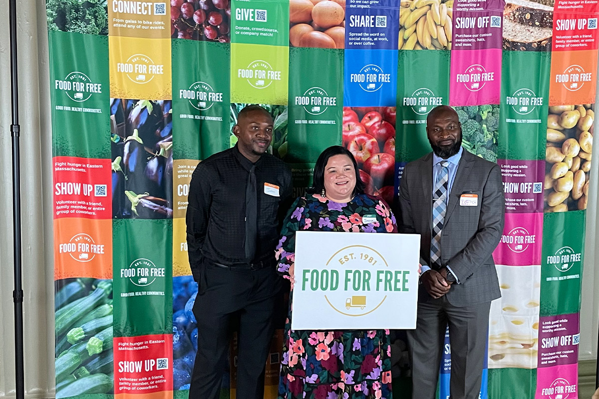 Justice Kumahia at food for free event