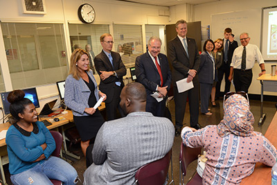 Governor Baker visits STEM at BHCC