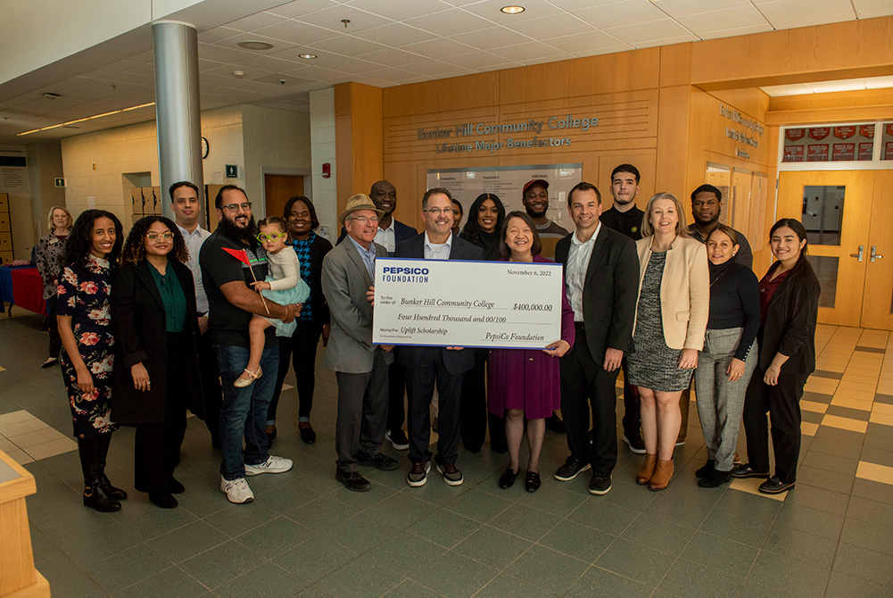 Pepsico presents big check to BHCC