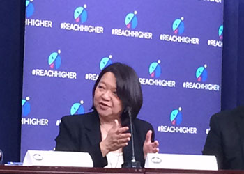 BHCC President Pam Eddinger at the White House Champions of Change 
