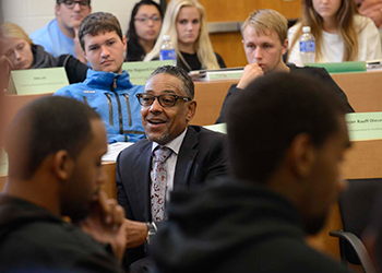 Giancarlo Esposito in BHCC classroom