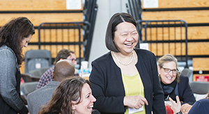 Pam at Engaged Campus Community Event