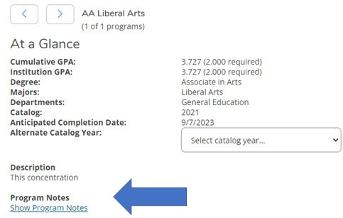 In the At a Glance section