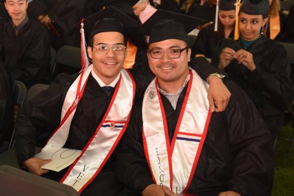 Veterans at their graduation