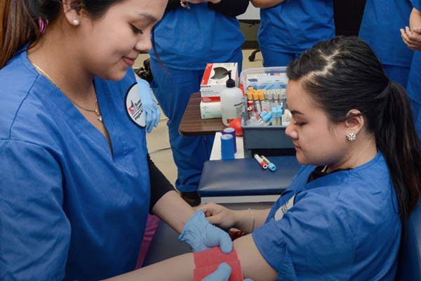 Medical assistants at work